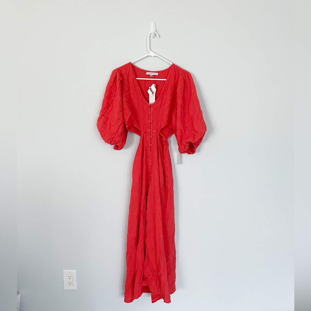 NWT Young Fabulous & Broke Red Midi Dress